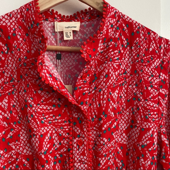 The Korner Long Sleeve Maxi Dress Lace Details New - Picture 3 of 6